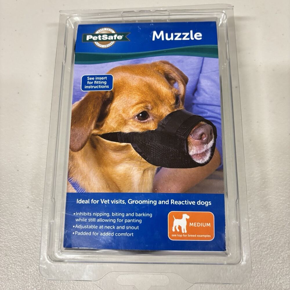 PetSafe Muzzle Medium. Black. New In Box.